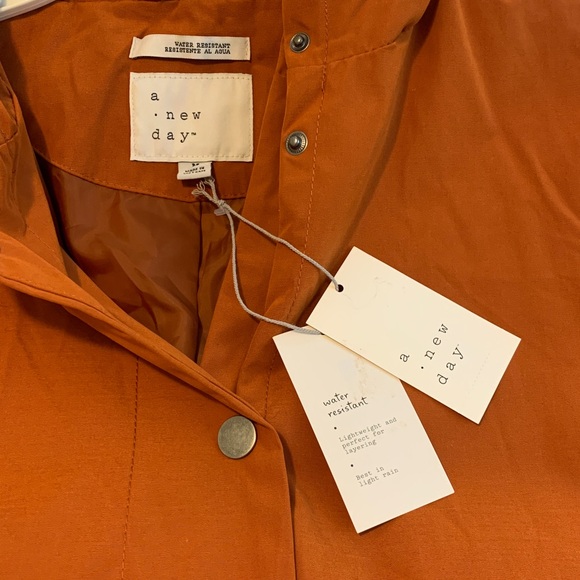 a new day Orange Trench Coat - Picture 5 of 8